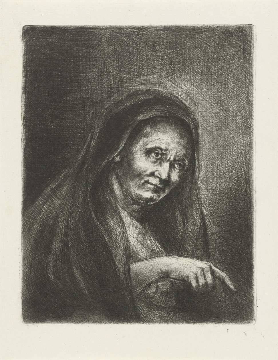 Old Woman by Jan Chalon