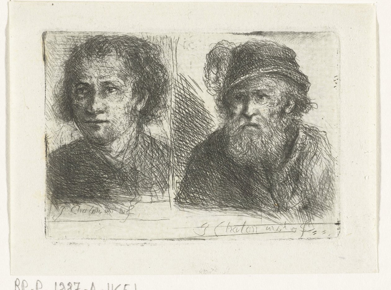 Two Men by Jan Chalon