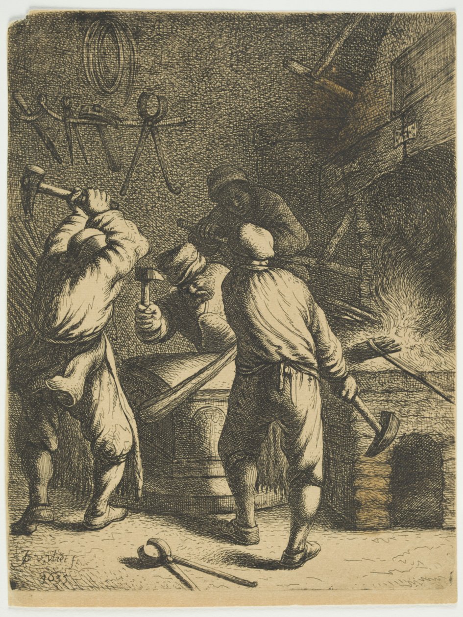 The Forge by Jan Georg van Vliet