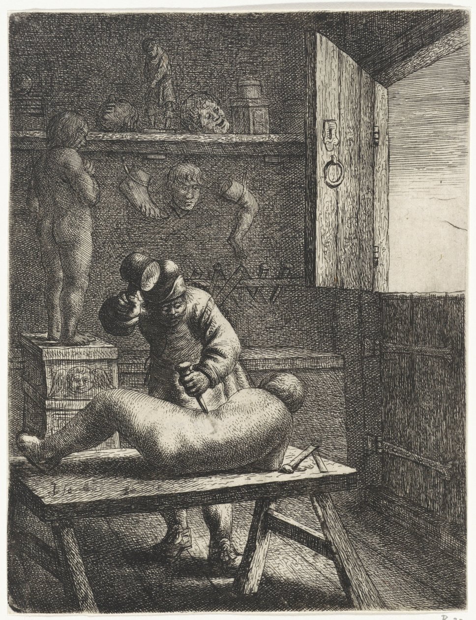 Sculptor by Jan Gillisz. van Vliet