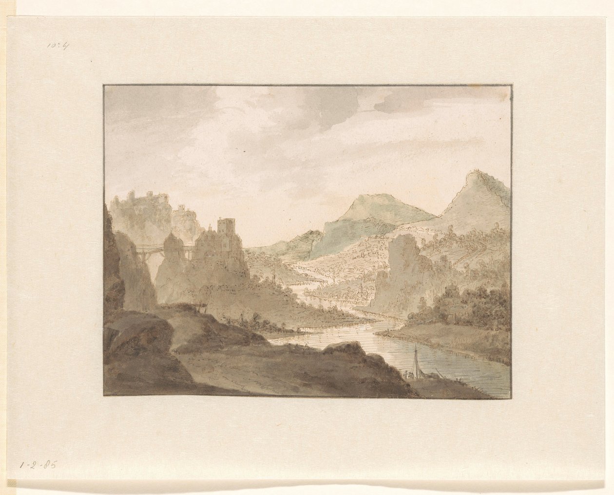 River Landscape by Jan Griffier (I)