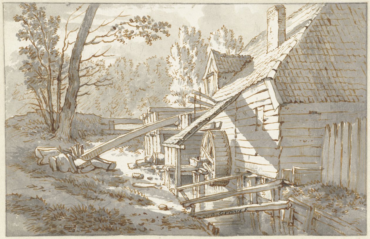 Watermill by Jan Hulswit