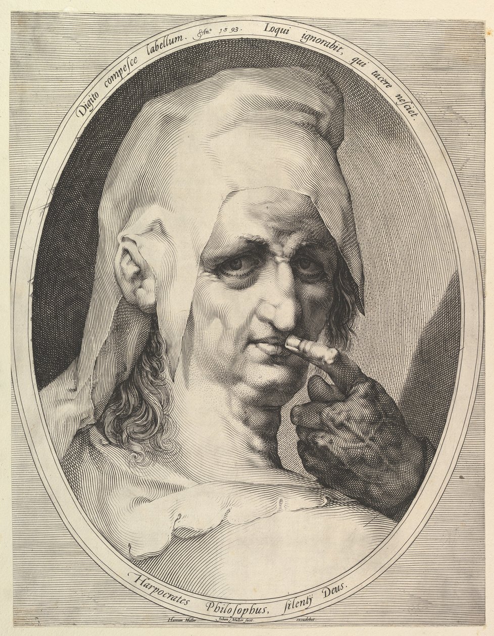 Harpocrates, Philosopher by Jan Muller