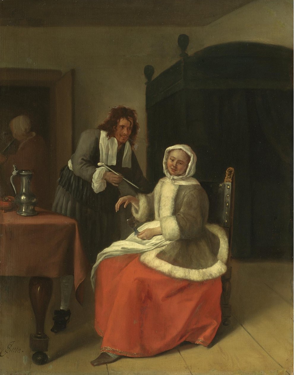 Lovers at Wine by Jan Steen