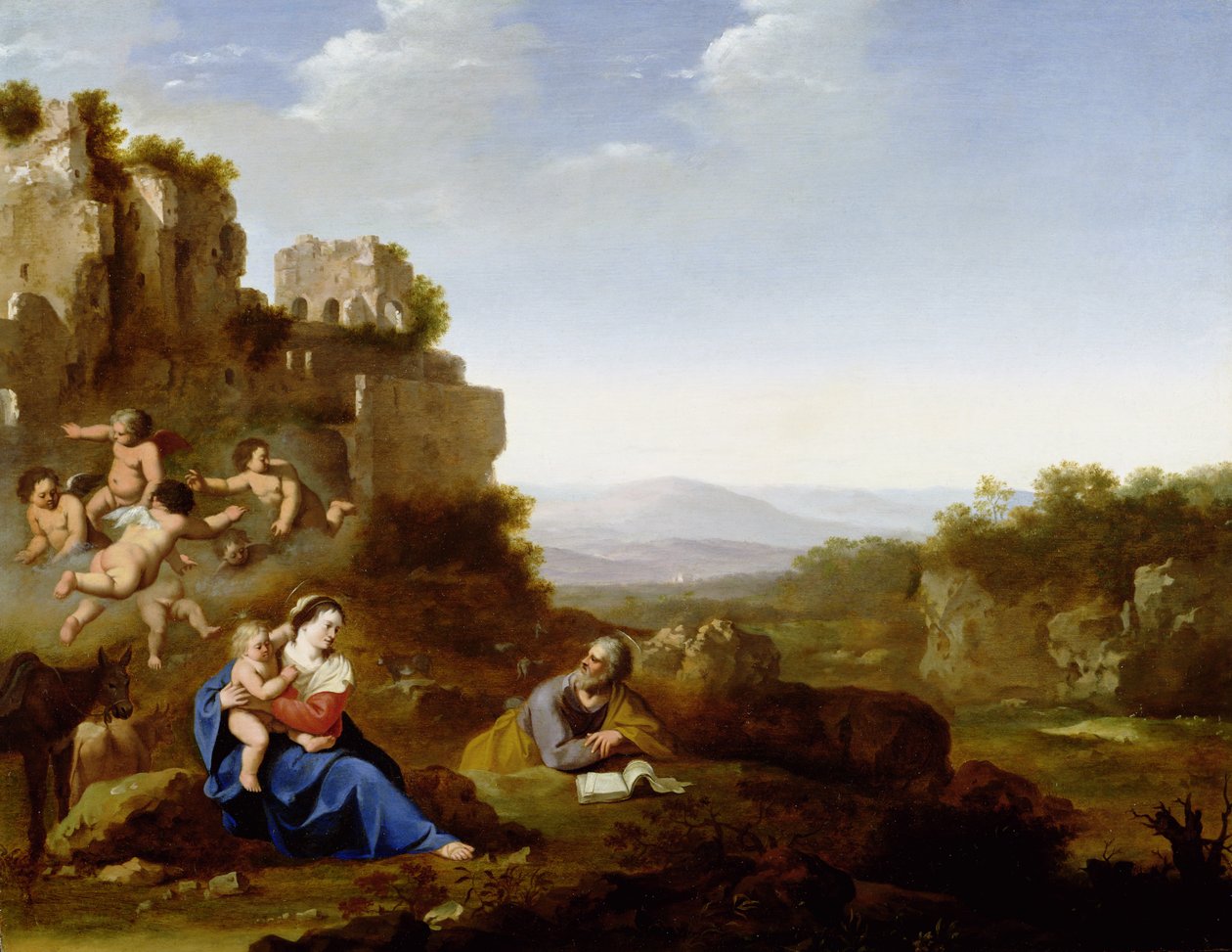 The Holy Family by Jan van Haensbergen