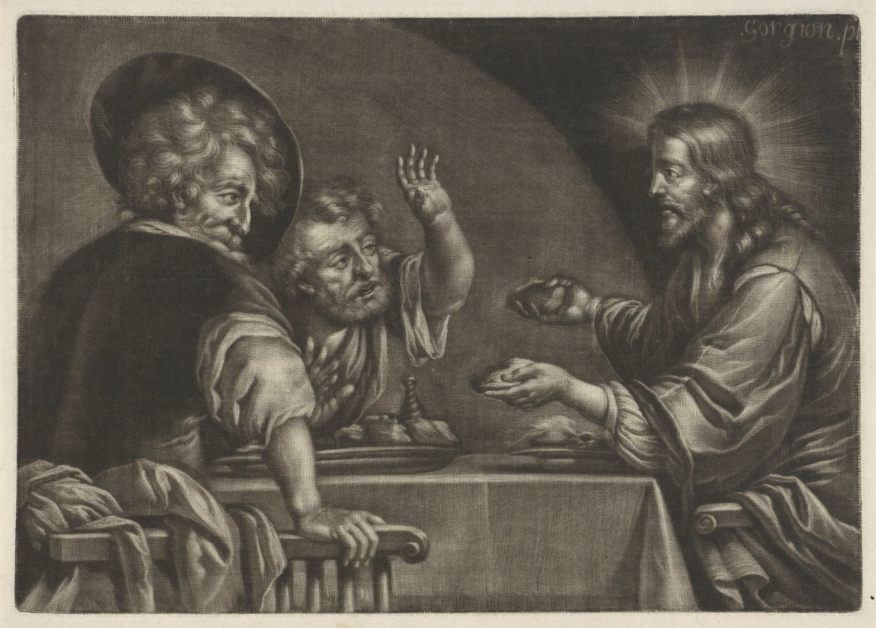 Supper at Emmaus by Jan van Somer