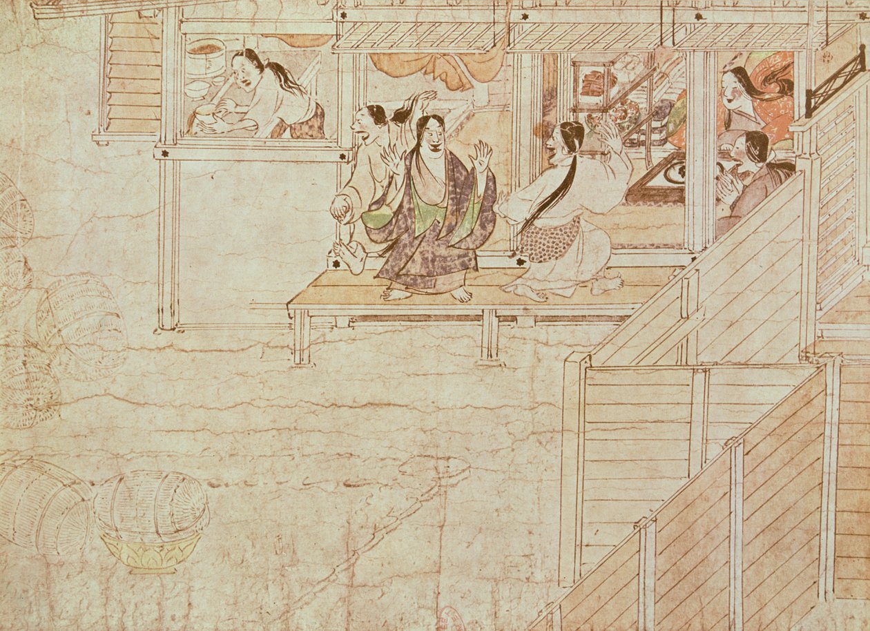 Detail (from Shigisan Engi Emaki, Kamakura Period) by Japanese School