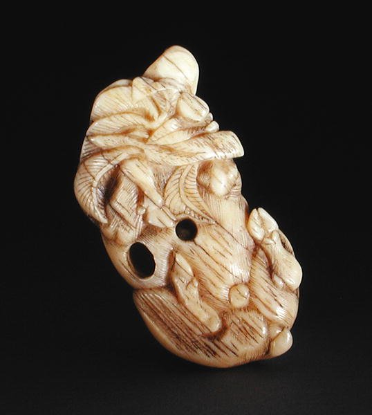 Netsuke depicting a reclining boar, c.1750-80 by Japanese School