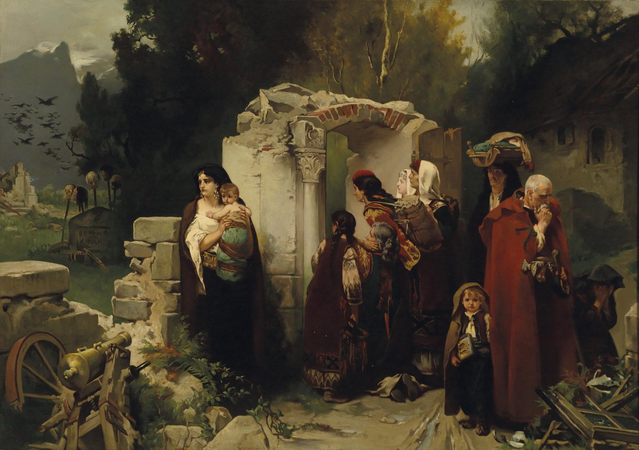 The Return of Montenegrin Refugees to Their Home Village by Jaroslav Cermak