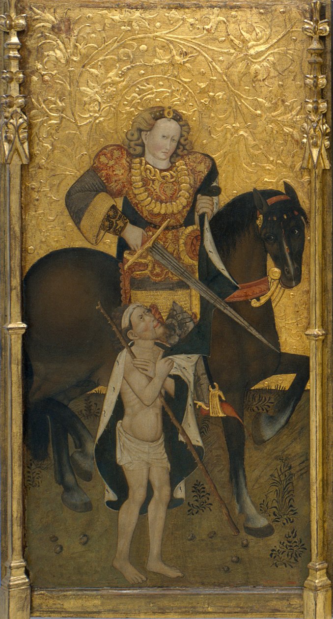 Saint Martin Sharing His Cloak by Jaume Ferrer