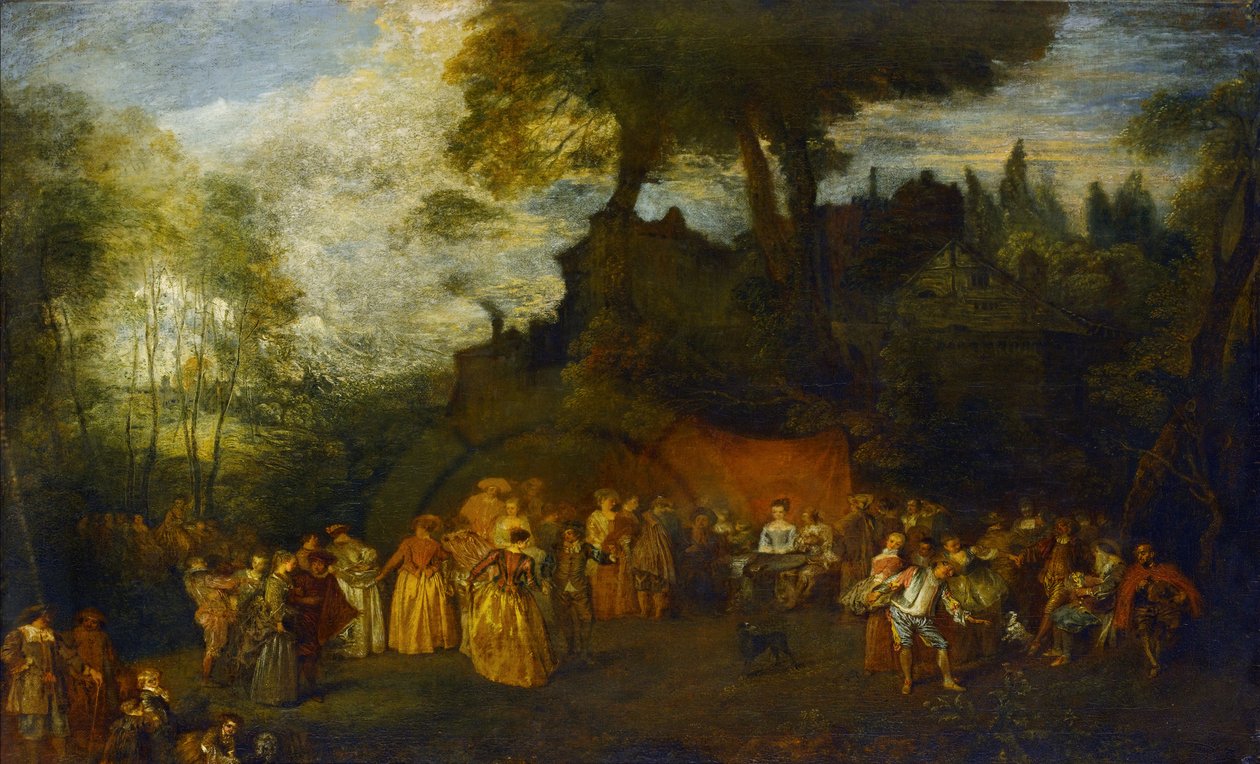 The Wedding by Jean Antoine Watteau