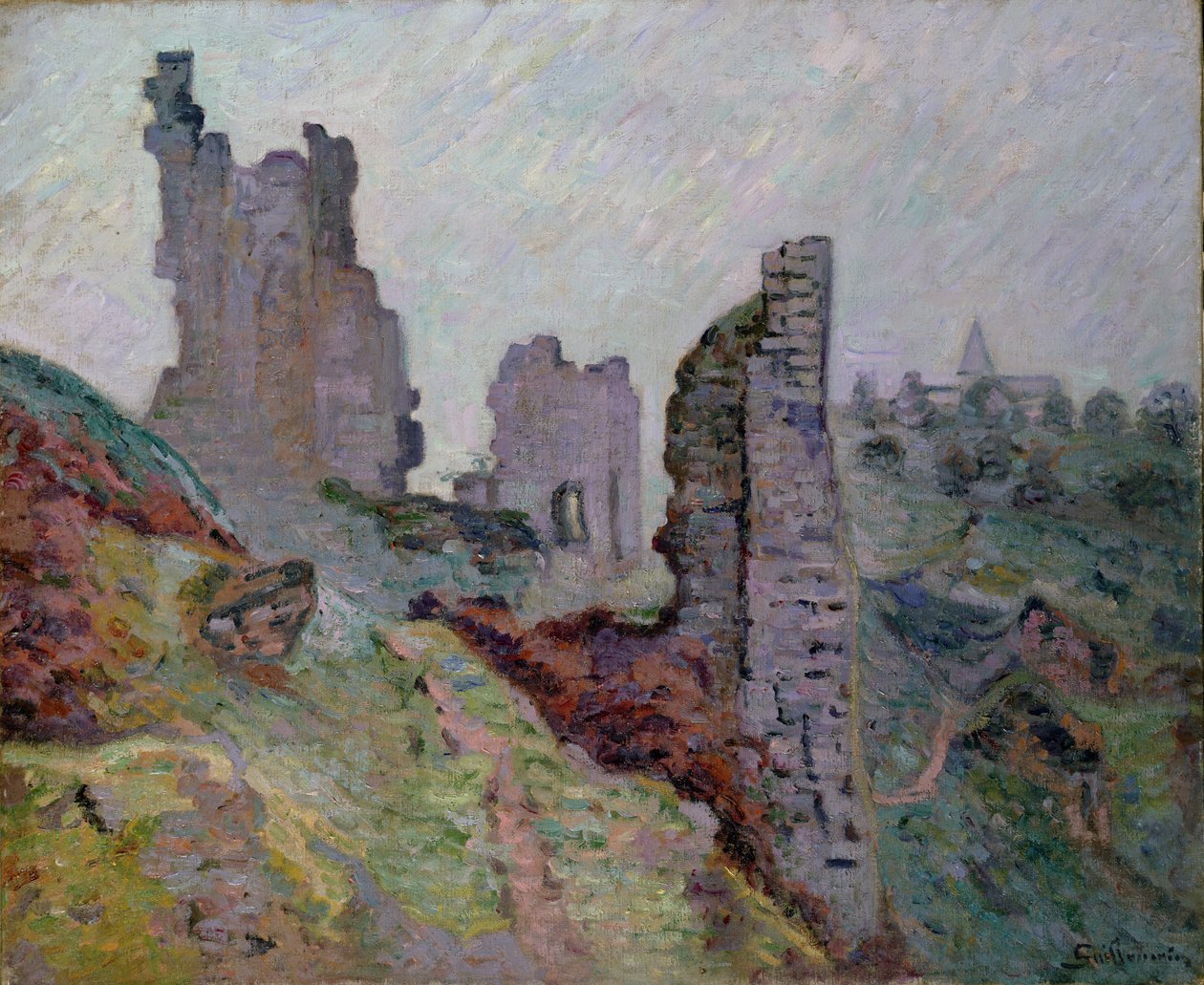 Ruins in the Fog at Crozant, 1894 by Jean Baptiste Armand Guillaumin