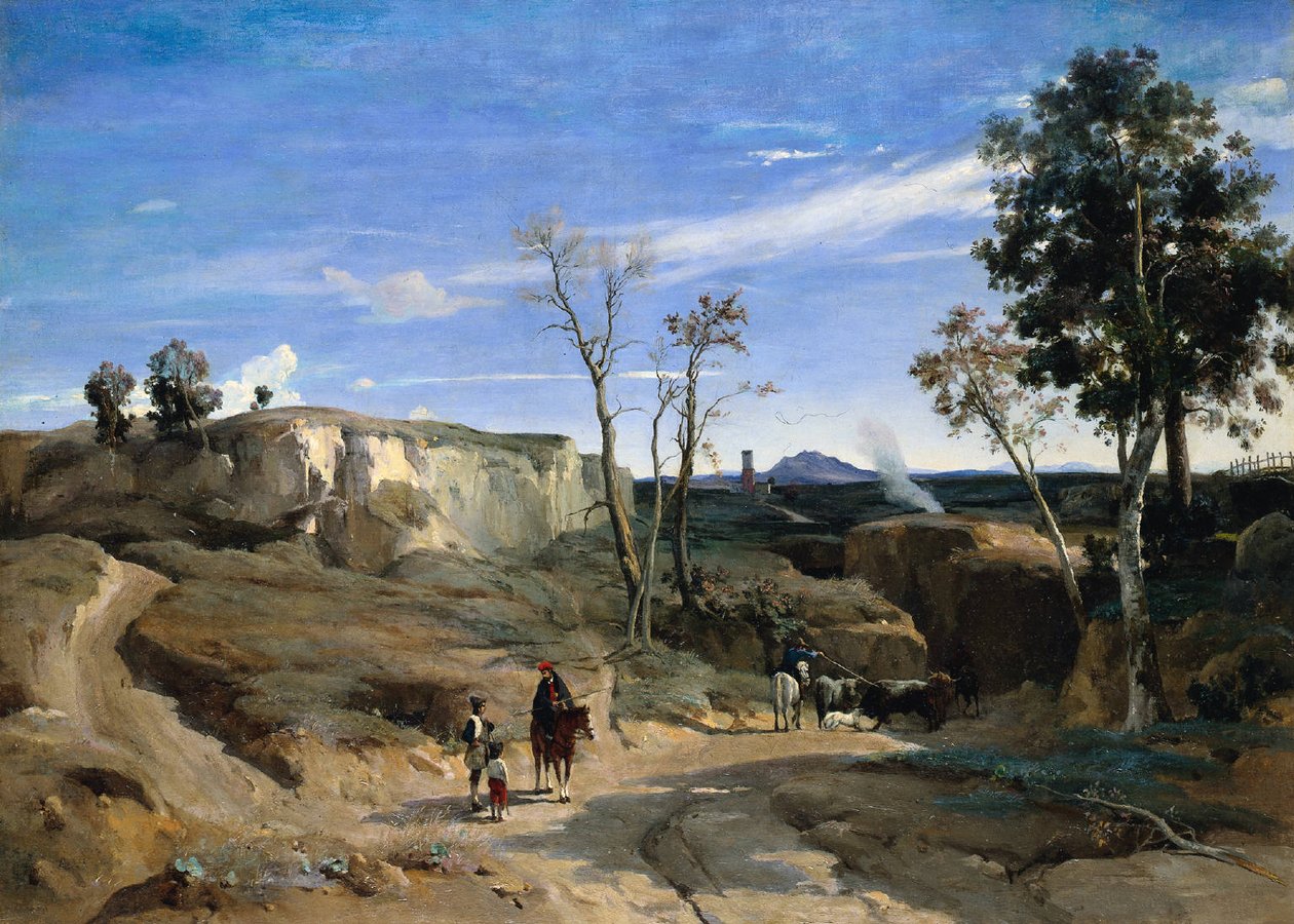 La Cervara, the Roman Countryside by Jean Baptiste Camille Corot