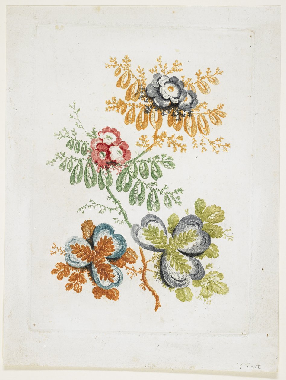 Bouquet of Fantasy, from Nouvelle Suitte De Cahiers De Fleurs Ideales by Jean Baptiste Pillement