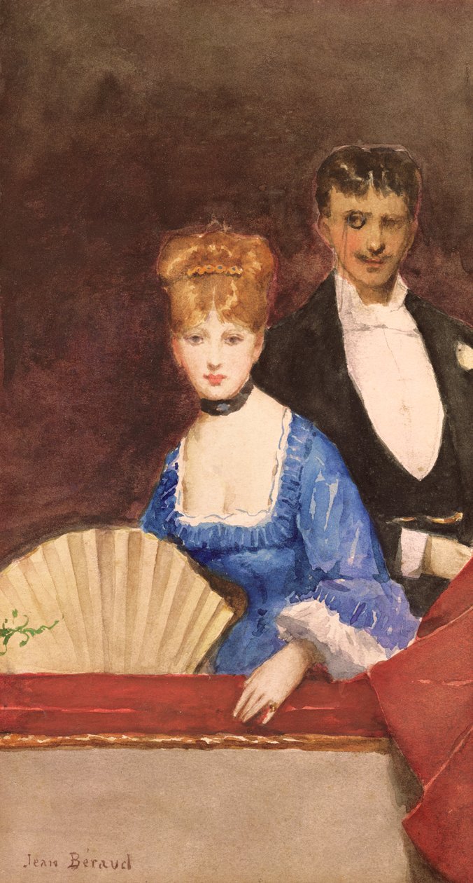 Lady with Fan by Jean Beraud