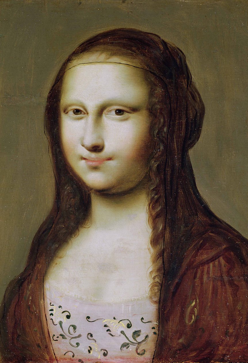 Portrait of a Woman Inspired by the Mona Lisa by Jean Ducayer