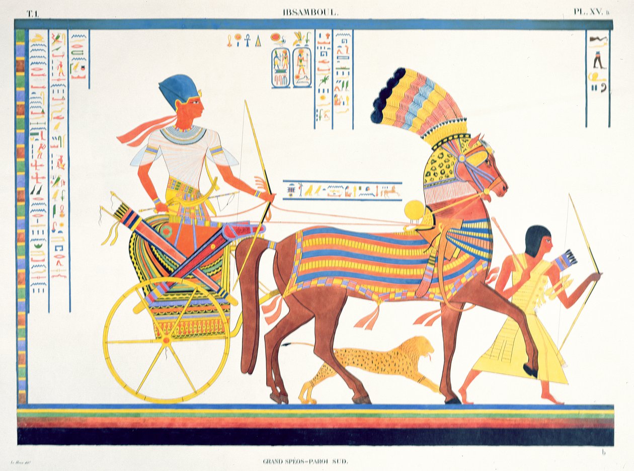 Pharaoh in a Chariot, 1835-45 by Jean Francois Champollion