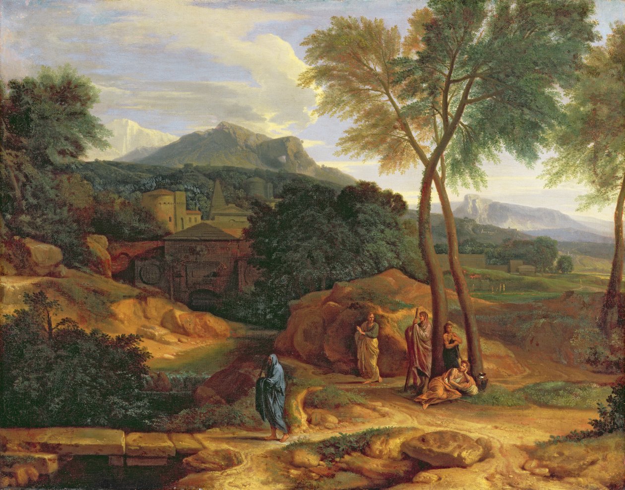 Landscape with Conopion Carrying the Ashes of Phocion by Jean Francois I Millet