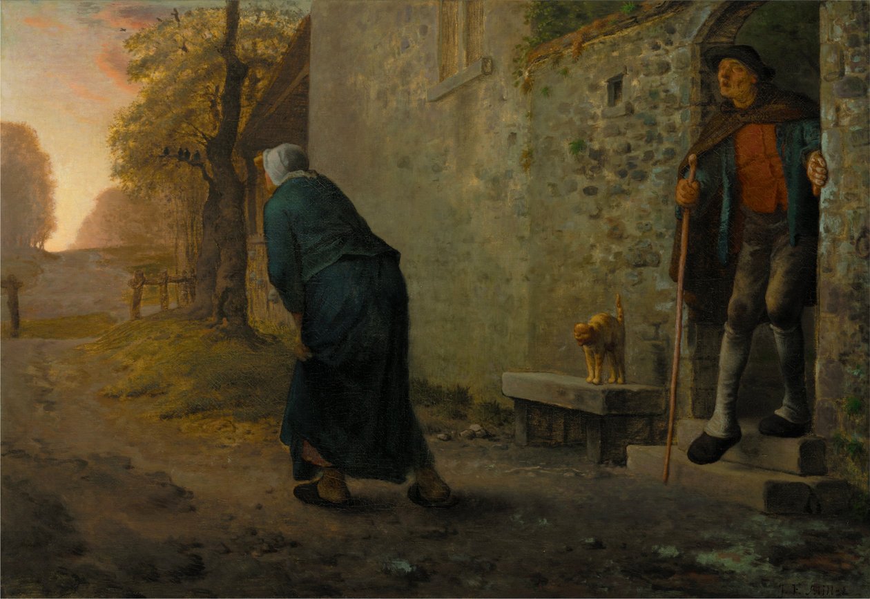 Waiting by Jean Francois Millet