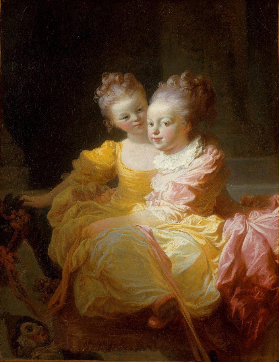 The Two Sisters by Jean Honore Fragonard