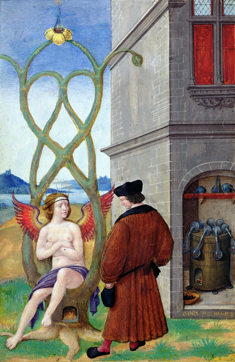 Dialogue between the Alchemist and Nature, 1516 by Jean Perreal