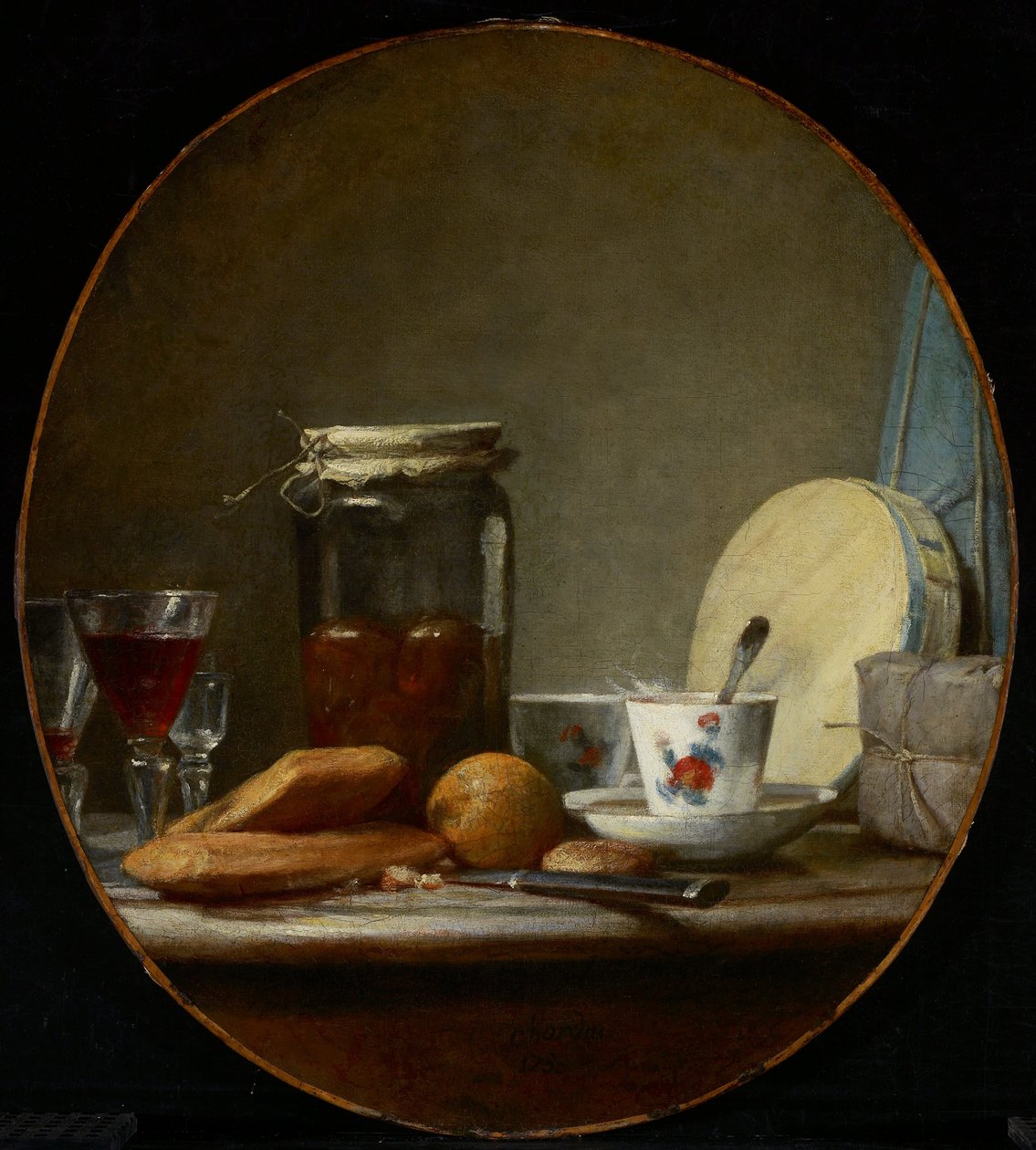 Jar of Apricots by Jean Baptiste Simeon Chardin