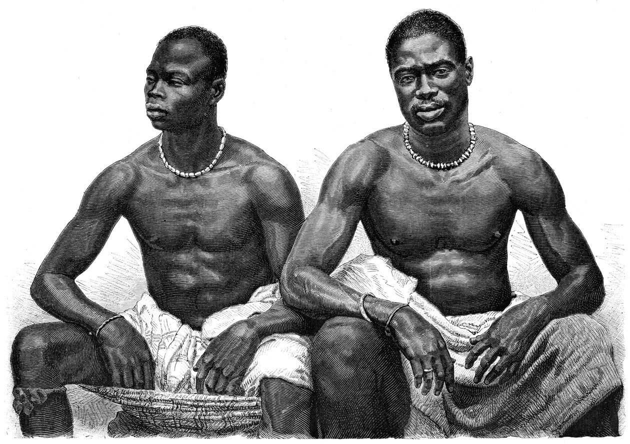 Two men from Assinie, Guinea, c1860-1920 by Jean Andre Rixens