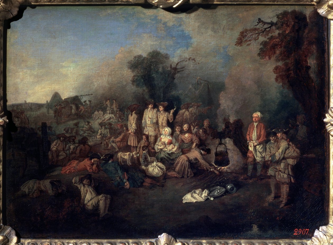 Bivouac by Jean Antoine Watteau