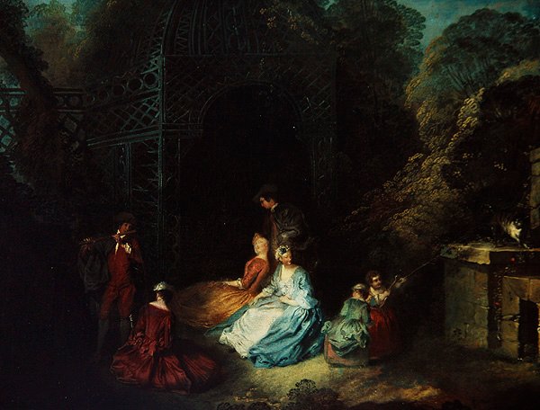 The Flutist by Jean Antoine Watteau