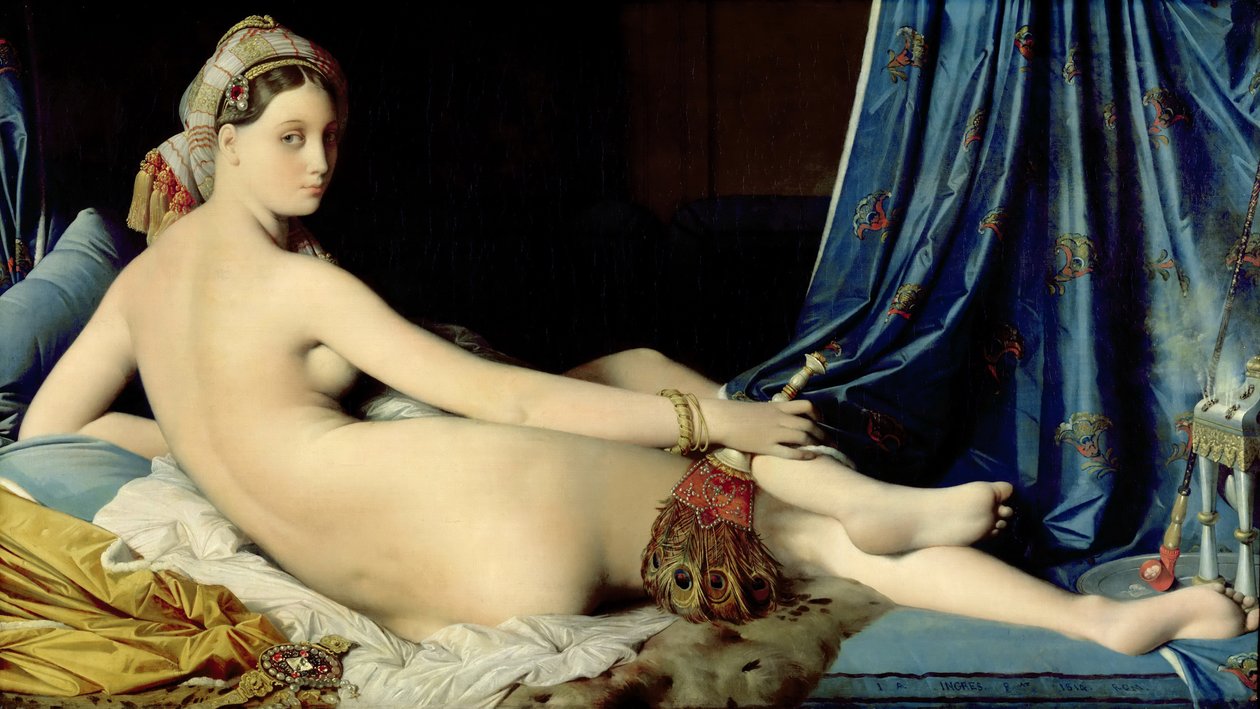 La Grande Odalisque by Jean Auguste Dominique Ingres