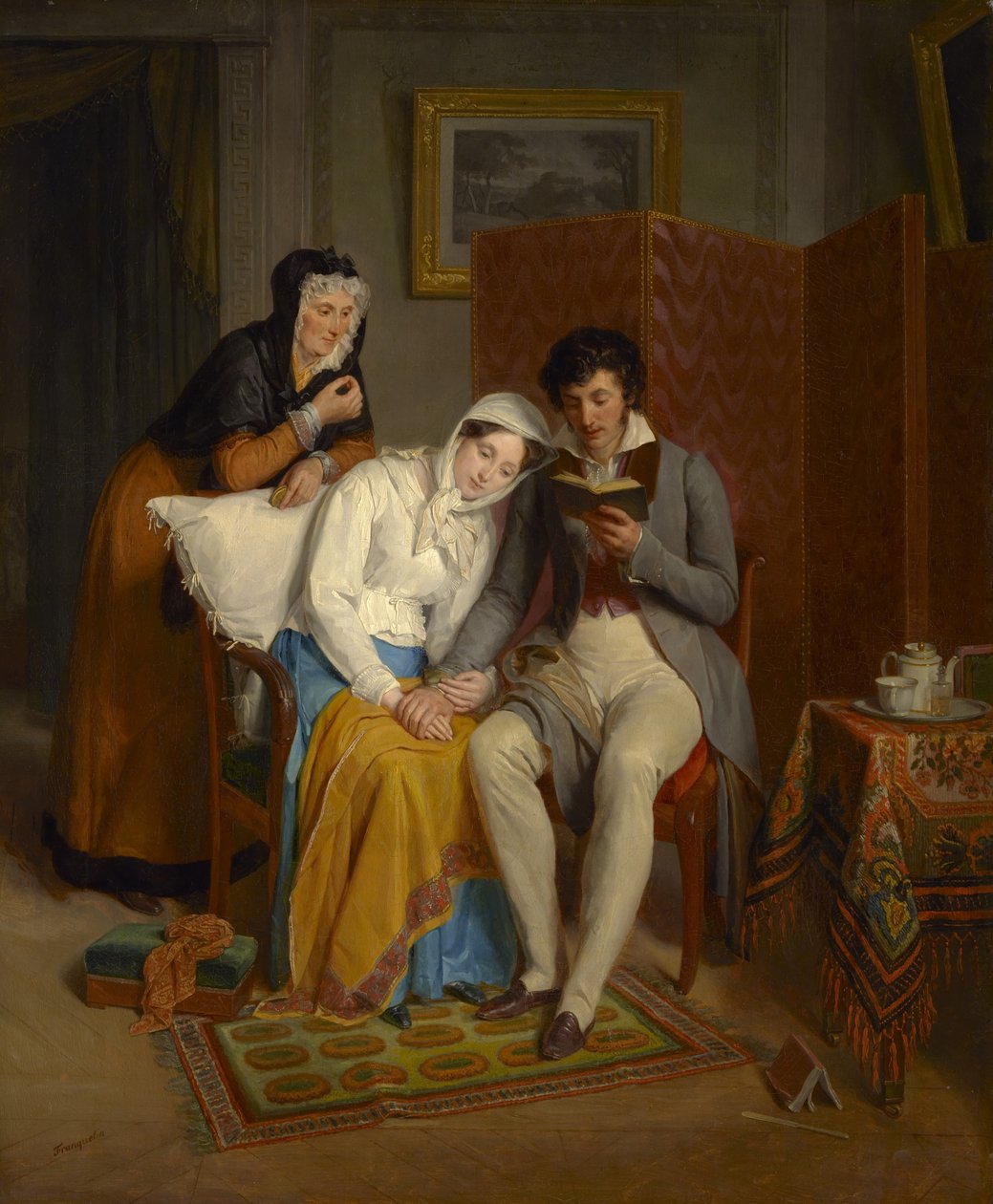 Reading to the Convalescent by Jean Augustin Franquelin