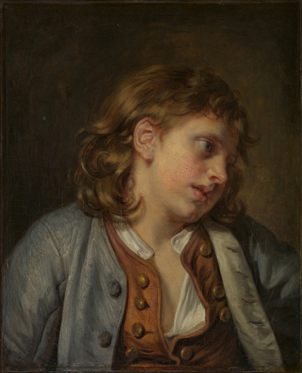 Head of a Young Boy by Jean Baptiste Greuze