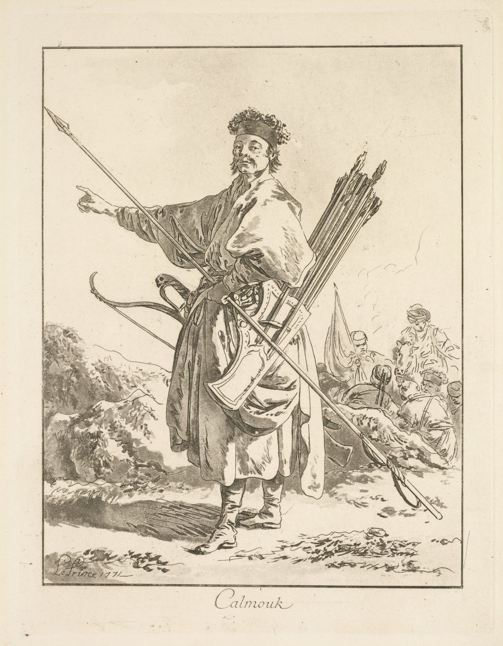 Calmouk by Jean Baptiste Le Prince