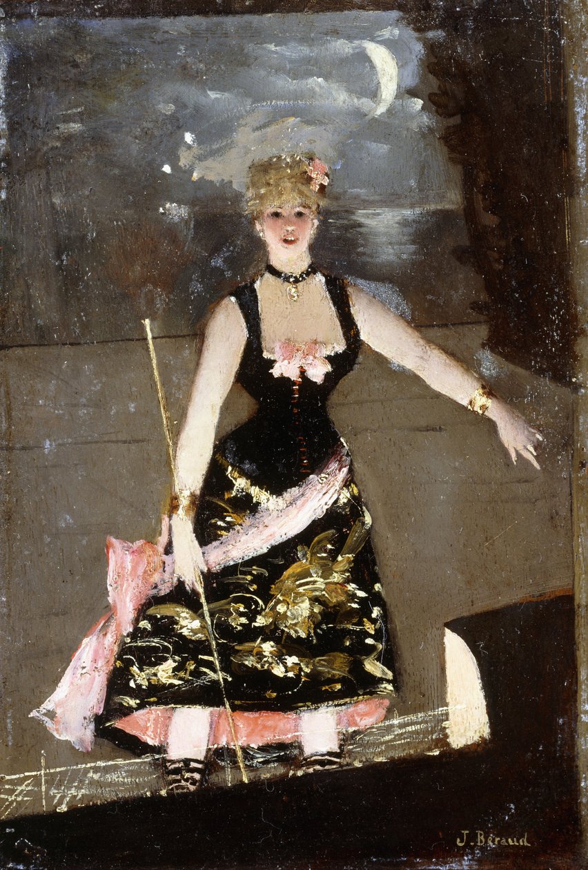 The Music Hall Singer by Jean Beraud