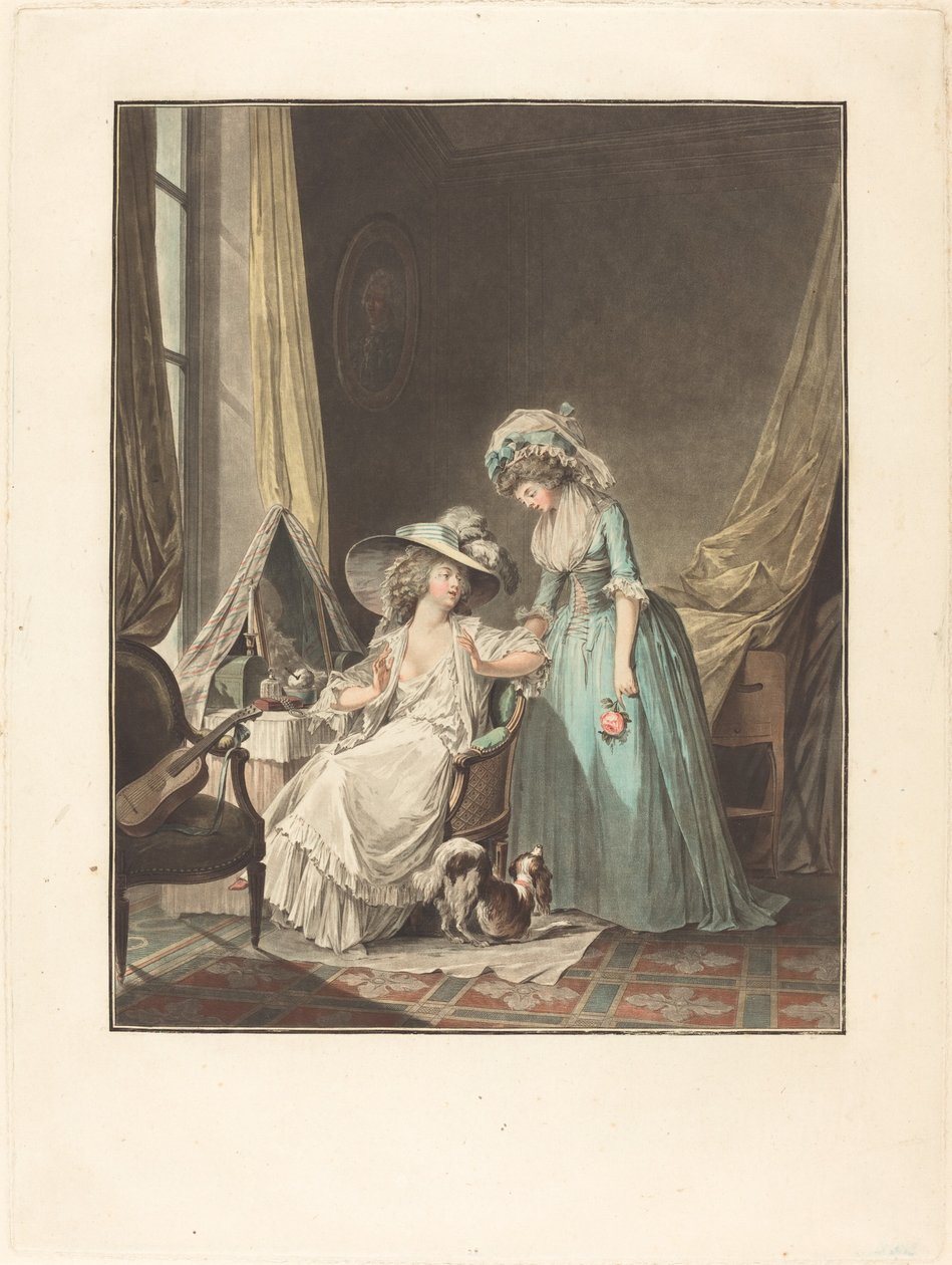 The Difficult Confession, 1787 by Jean Francois Janinet