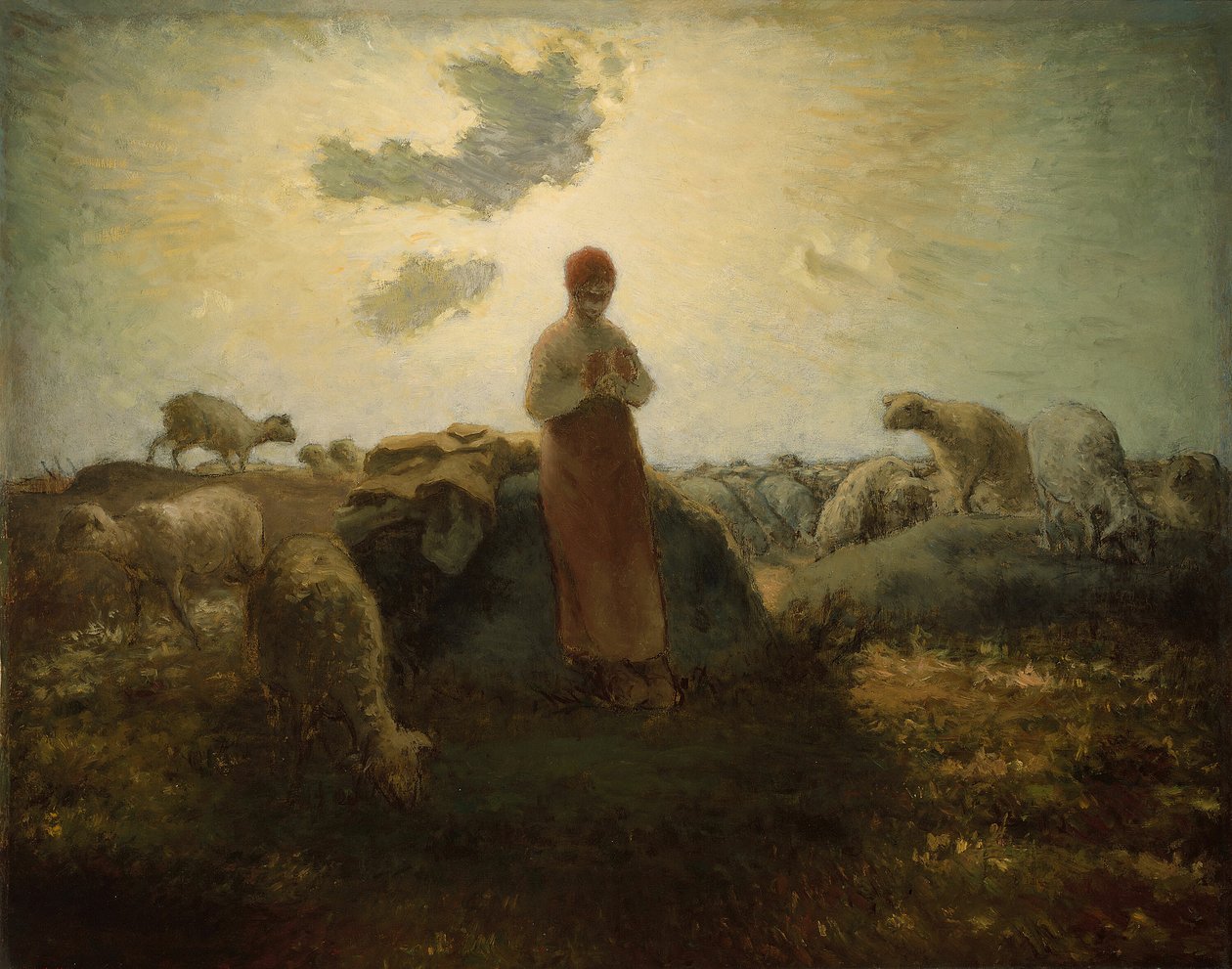 The Keeper of the Herd by Jean Francois Millet