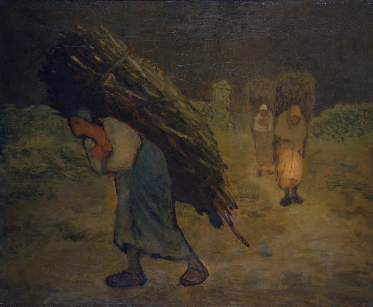 Winter - The Faggot Gatherers, 1868-75 by Jean Francois Millet