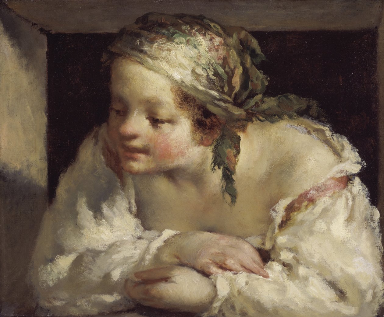 Young Woman by Jean Francois Millet