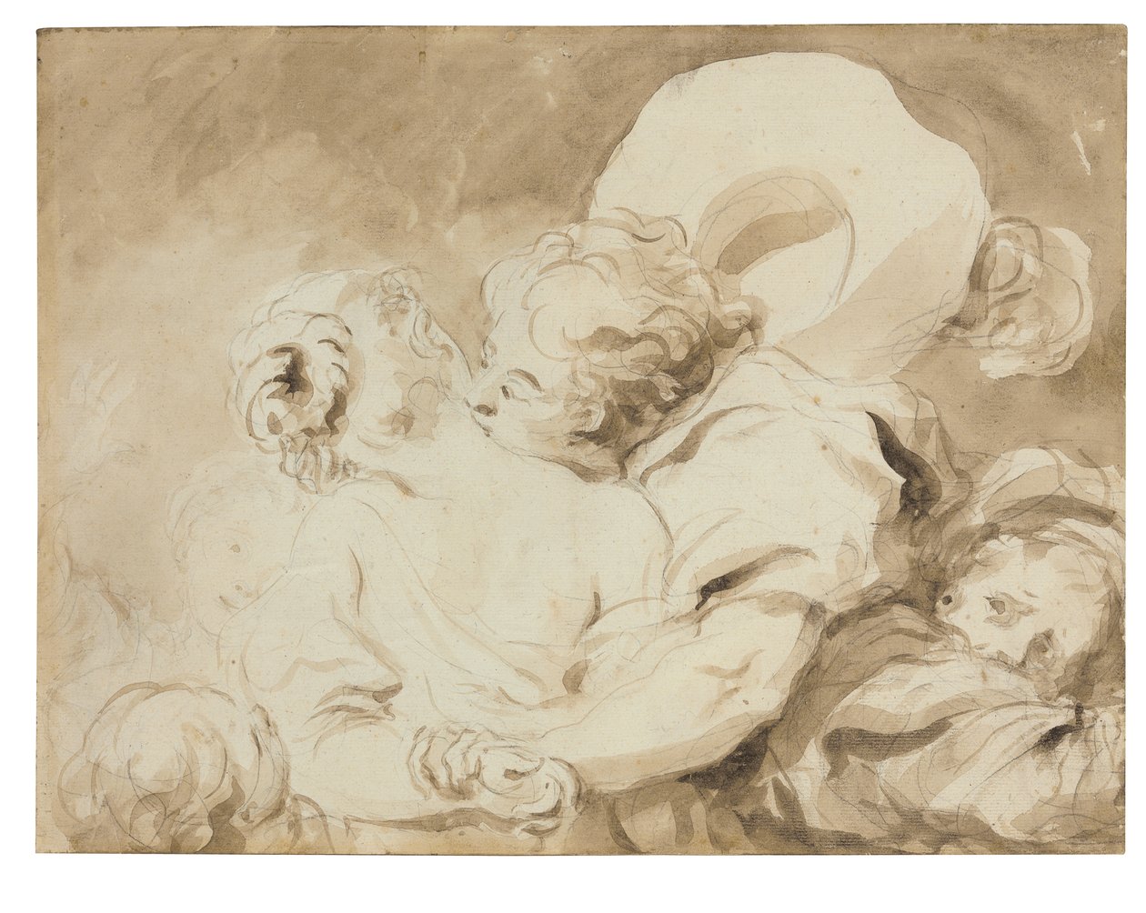 The Kiss by Jean Honore Fragonard