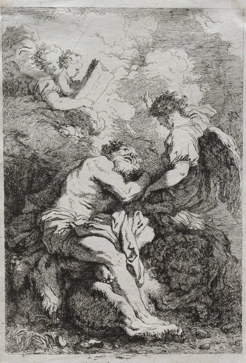 Saint Jerome by Jean Honore Fragonard