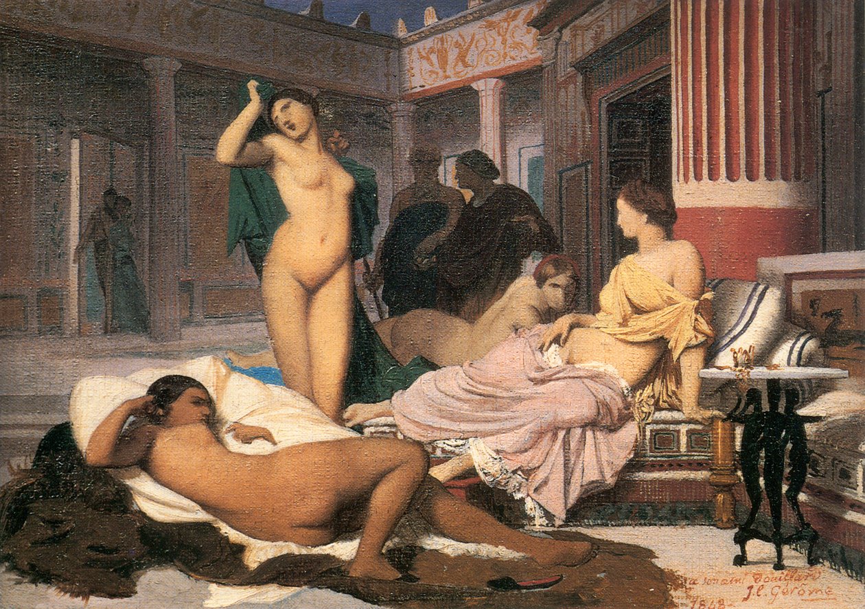 Greek Interior Sketch by Jean Leon Gerome