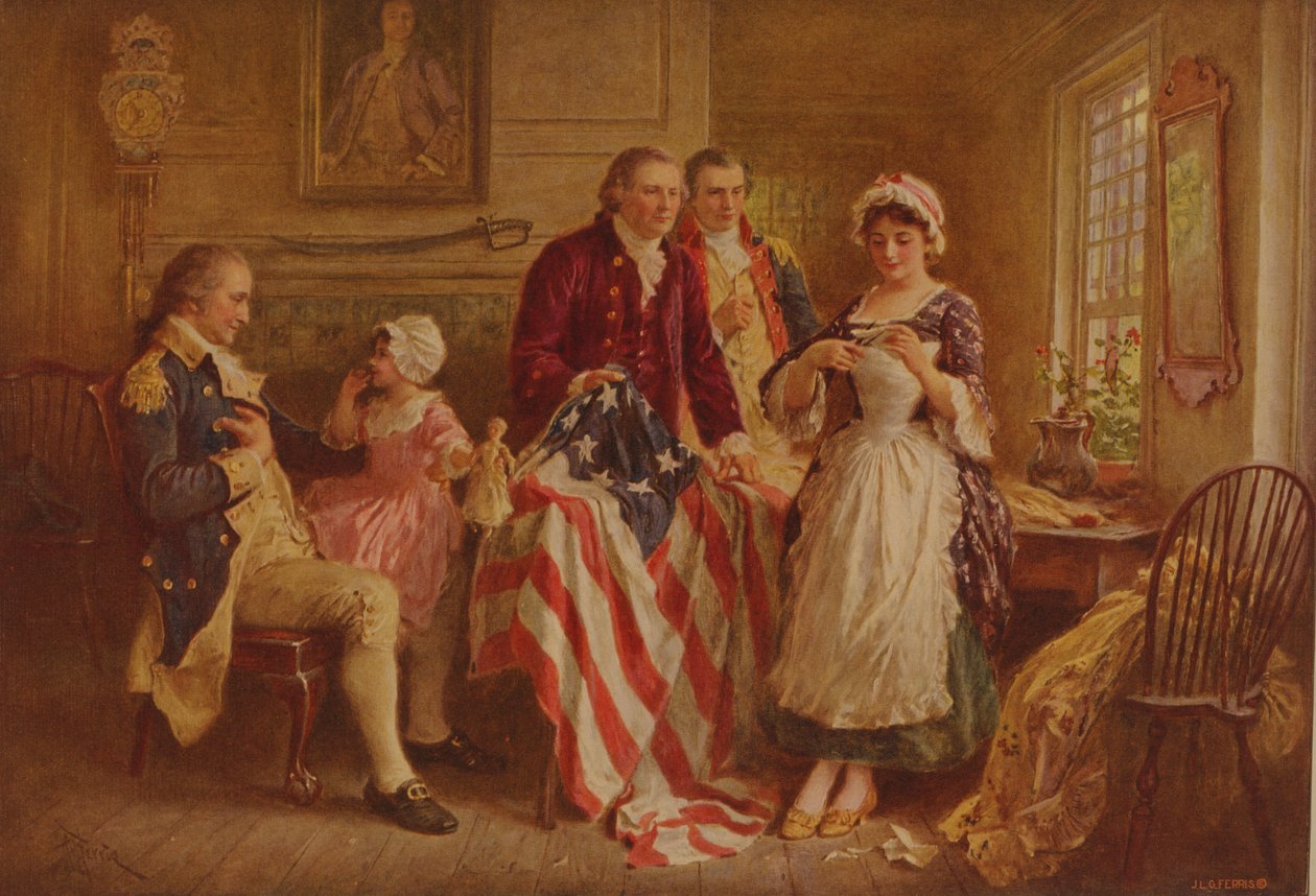 Betsy Ross by Jean Leon Gerome Ferris