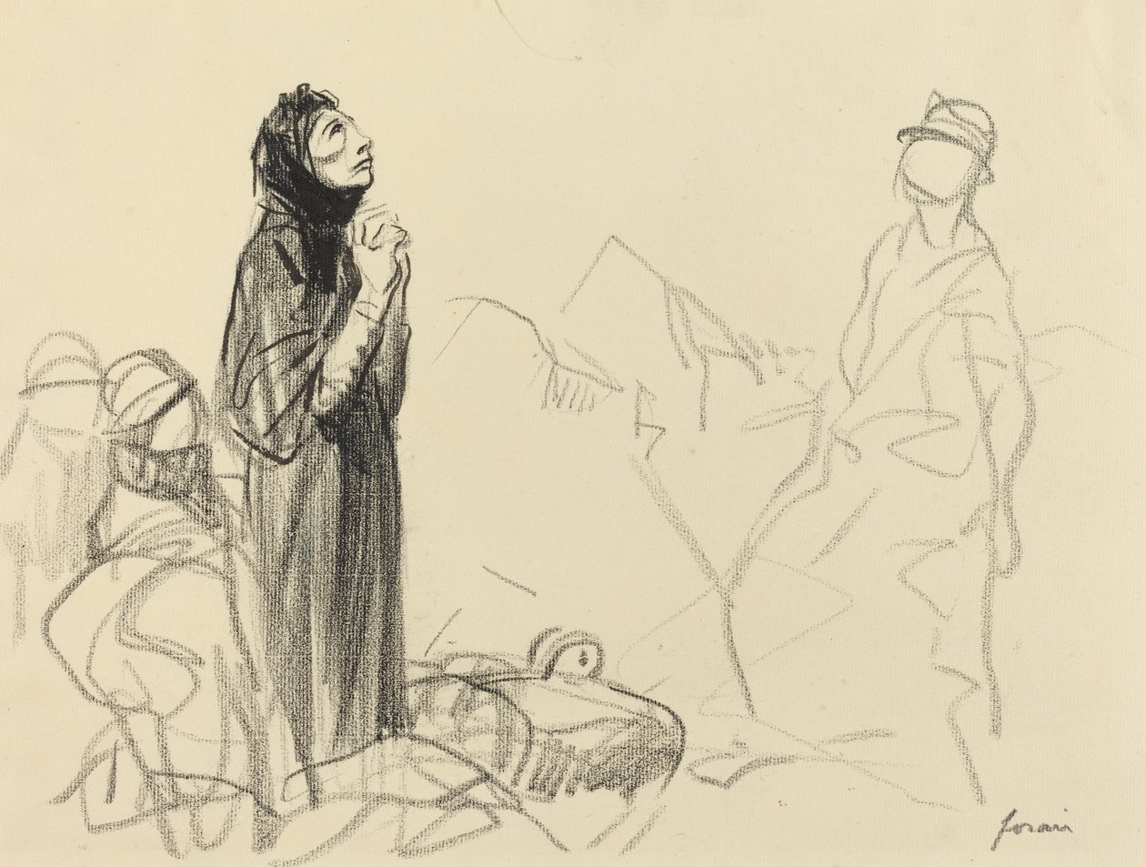 During the Armistice by Jean Louis Forain