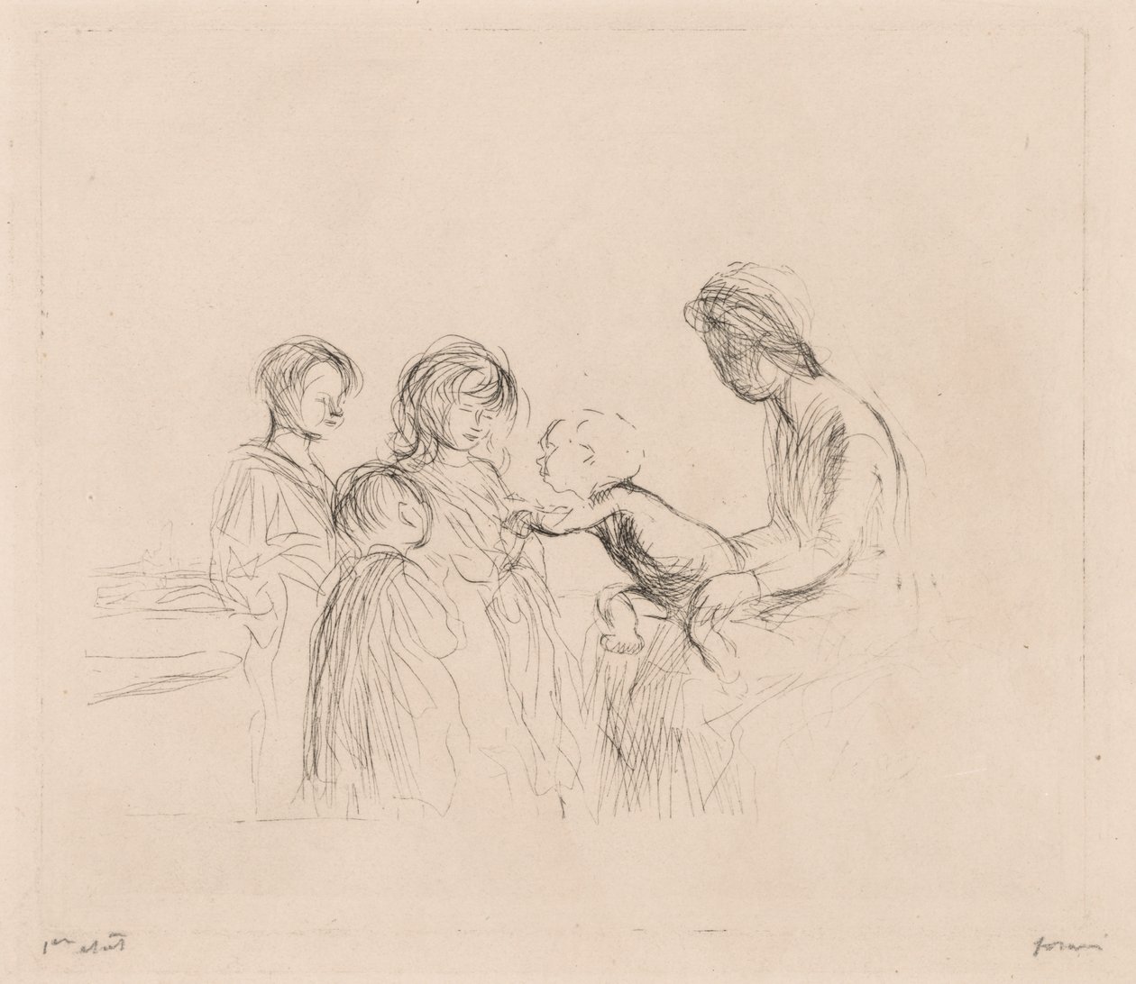 Madonna and Children by Jean Louis Forain