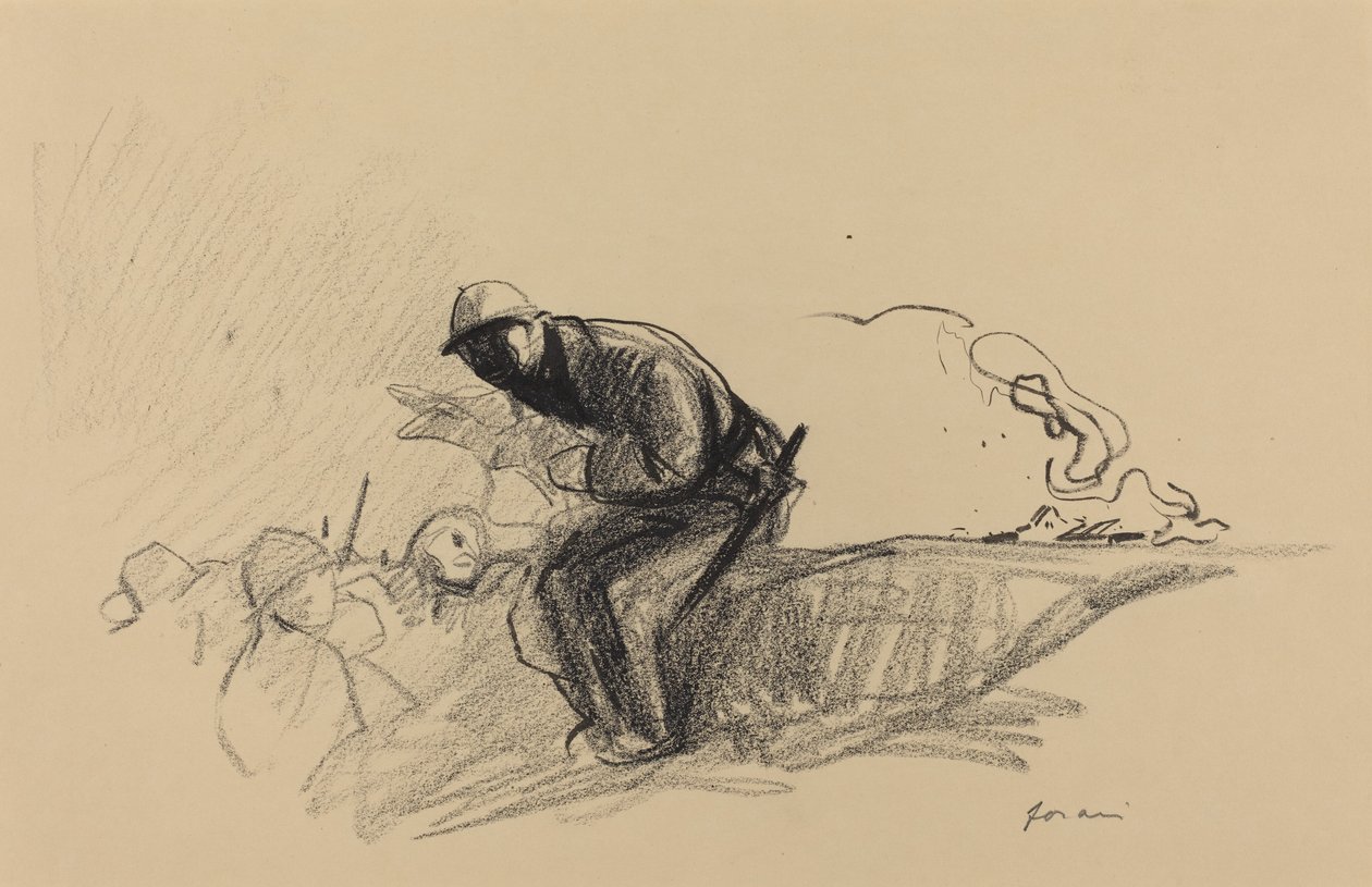 News in the Trenches by Jean Louis Forain