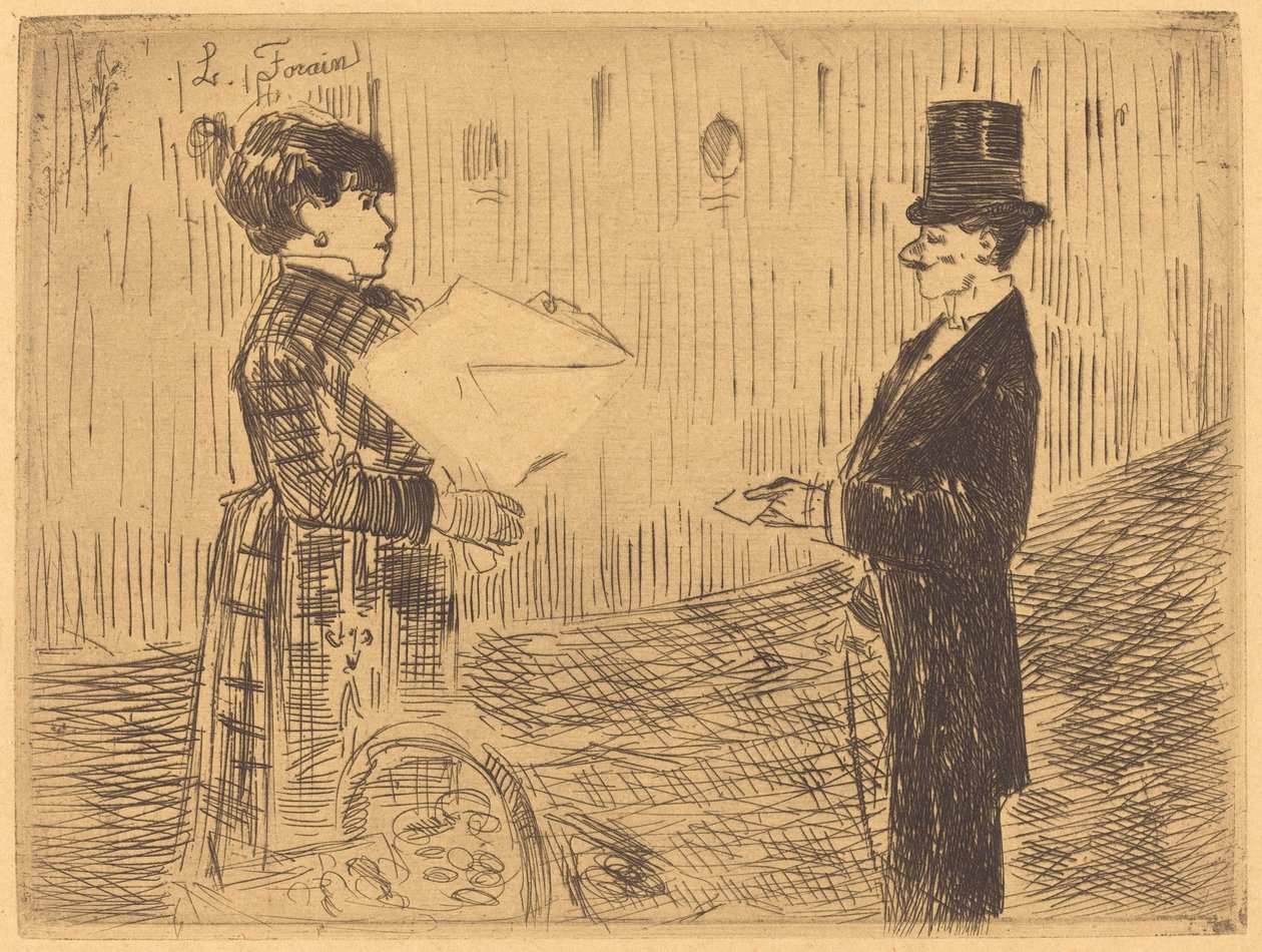 The Bouquet by Jean Louis Forain