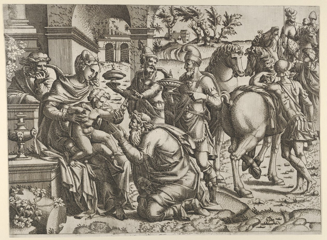 Adoration of the Magi by Jean Mignon
