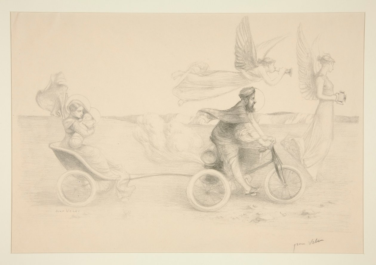 Flight into Egypt by Jean Veber