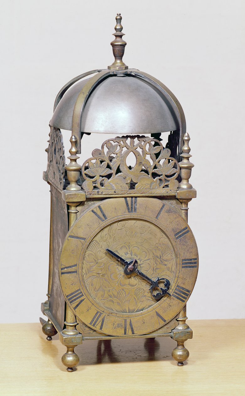 Lantern clock by Jeffrey Baylie