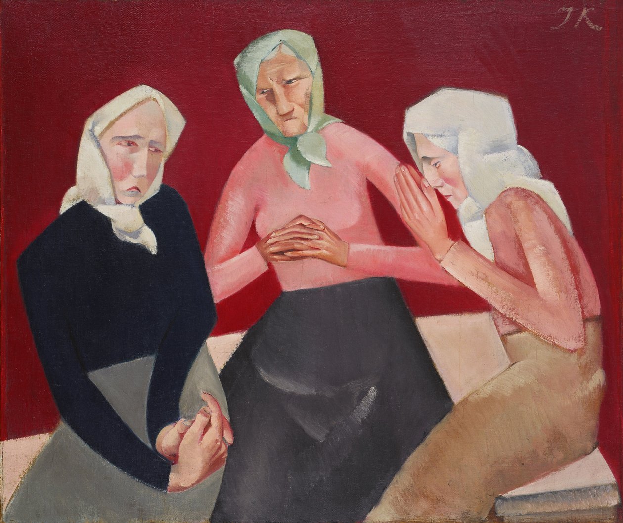 Three Old Ladies by Jekabs Kazaks